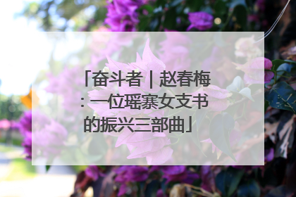 奋斗者｜赵春梅：一位瑶寨女支书的振兴三部曲