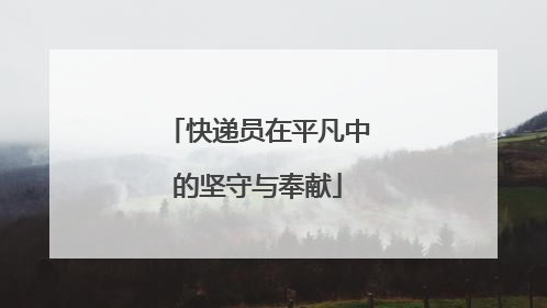 快递员在平凡中的坚守与奉献