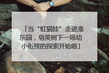 当“虹猫娃”走进淮东园，皂荚树下一场幼小衔接的探索开始啦