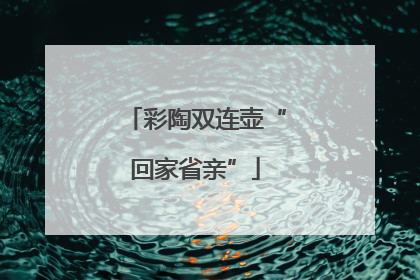 彩陶双连壶“回家省亲”