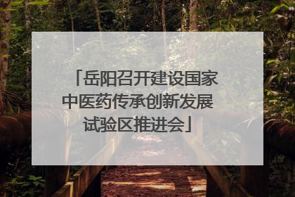 岳阳召开建设国家中医药传承创新发展试验区推进会