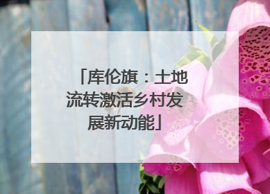 库伦旗：土地流转激活乡村发展新动能
