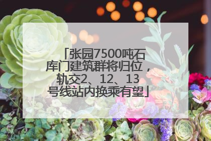 张园7500吨石库门建筑群将归位，轨交2、12、13号线站内换乘有望