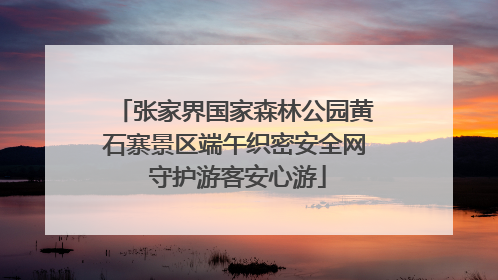 张家界国家森林公园黄石寨景区端午织密安全网 守护游客安心游