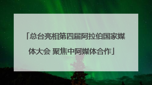 总台亮相第四届阿拉伯国家媒体大会 聚焦中阿媒体合作