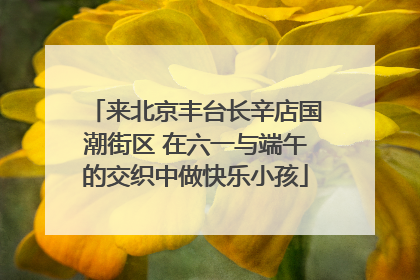来北京丰台长辛店国潮街区 在六一与端午的交织中做快乐小孩
