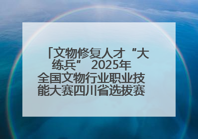 文物修复人才“大练兵” 2025年全国文物行业职业技能大赛四川省选拔赛即将启幕