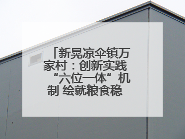 新晃凉伞镇万家村：创新实践“六位一体”机制 绘就粮食稳产增收新图景