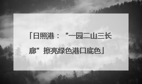 日照港：“一园二山三长廊”擦亮绿色港口底色
