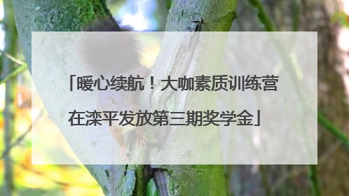 暖心续航！大咖素质训练营在滦平发放第三期奖学金