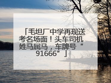 毛坦厂中学再现送考名场面！头车司机姓马属马，车牌号“91666”