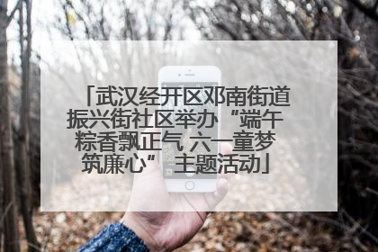 武汉经开区邓南街道振兴街社区举办“端午粽香飘正气 六一童梦筑廉心” 主题活动