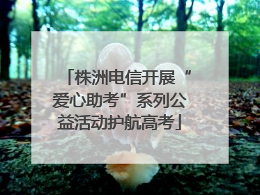 株洲电信开展“爱心助考”系列公益活动护航高考