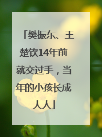樊振东、王楚钦14年前就交过手，当年的小孩长成大人