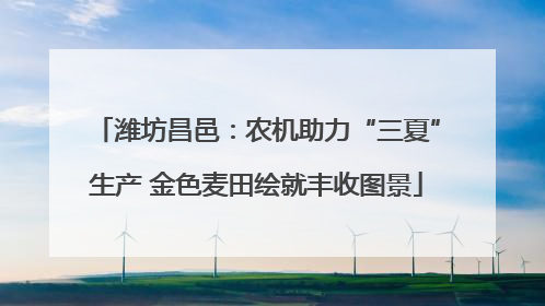 潍坊昌邑：农机助力“三夏”生产 金色麦田绘就丰收图景