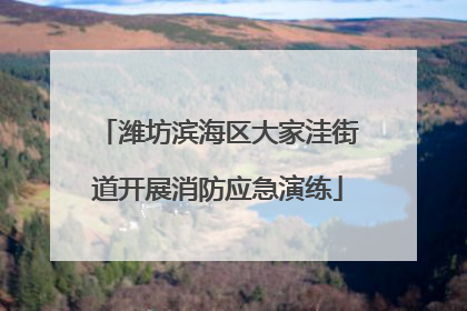 潍坊滨海区大家洼街道开展消防应急演练