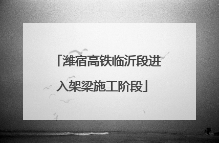 潍宿高铁临沂段进入架梁施工阶段