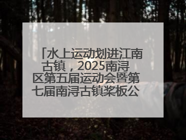 水上运动划进江南古镇，2025南浔区第五届运动会暨第七届南浔古镇桨板公开赛启动