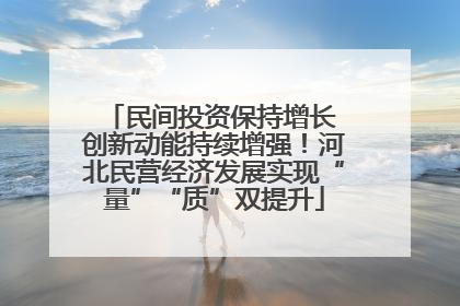 民间投资保持增长 创新动能持续增强！河北民营经济发展实现“量”“质”双提升
