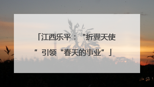 江西乐平：“折翼天使”引领“春天的事业”