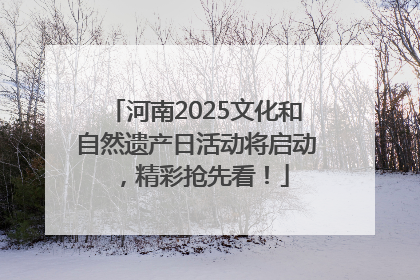 河南2025文化和自然遗产日活动将启动，精彩抢先看！