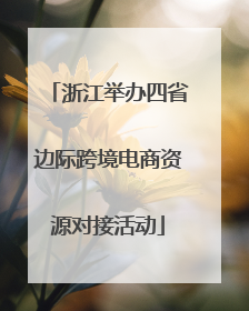 浙江举办四省边际跨境电商资源对接活动