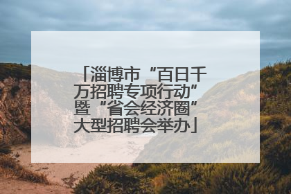 淄博市“百日千万招聘专项行动”暨“省会经济圈”大型招聘会举办