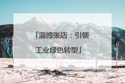 淄博张店：引领工业绿色转型