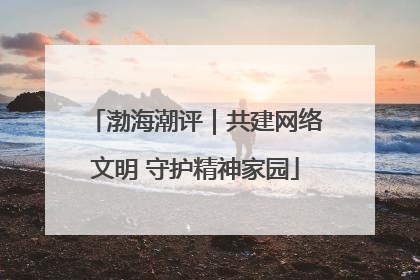 渤海潮评｜共建网络文明 守护精神家园
