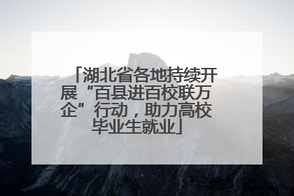 湖北省各地持续开展“百县进百校联万企”行动，助力高校毕业生就业