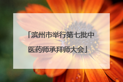 滨州市举行第七批中医药师承拜师大会