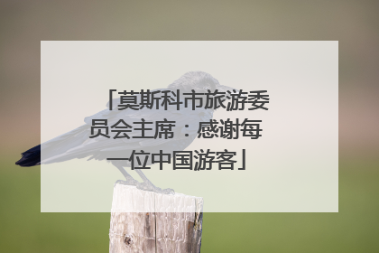 莫斯科市旅游委员会主席：感谢每一位中国游客