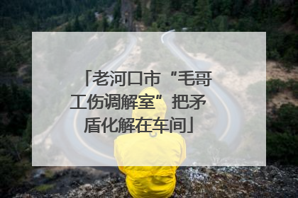 老河口市“毛哥工伤调解室”把矛盾化解在车间