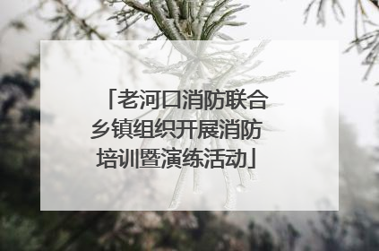 老河口消防联合乡镇组织开展消防培训暨演练活动