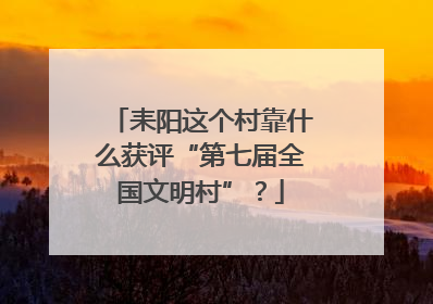 耒阳这个村靠什么获评“第七届全国文明村”？