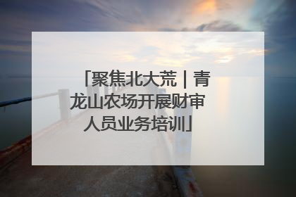 聚焦北大荒｜青龙山农场开展财审人员业务培训