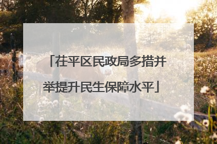 茌平区民政局多措并举提升民生保障水平
