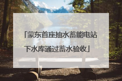 蒙东首座抽水蓄能电站下水库通过蓄水验收