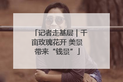 记者走基层｜千亩玫瑰花开 美景带来“钱景”