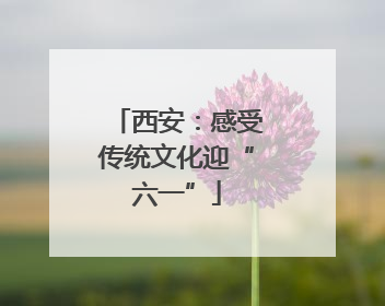 西安：感受传统文化迎“六一”