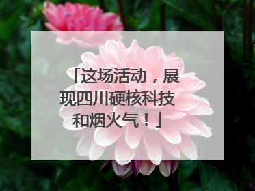 这场活动，展现四川硬核科技和烟火气！