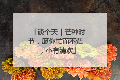 谈个天｜芒种时节，愿你忙而不茫，小有清欢