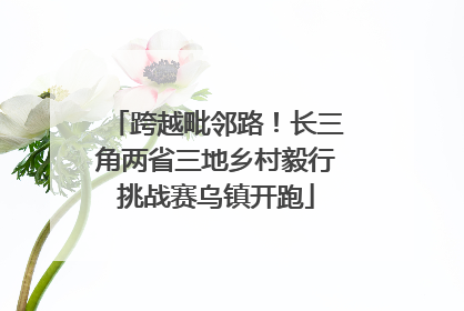 跨越毗邻路！长三角两省三地乡村毅行挑战赛乌镇开跑