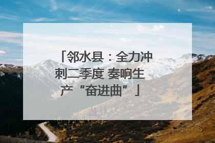 邻水县：全力冲刺二季度 奏响生产“奋进曲”