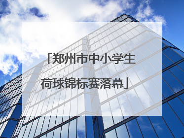 郑州市中小学生荷球锦标赛落幕