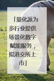 量化派为多行业提供场景化数字赋能服务，拟港交所上市