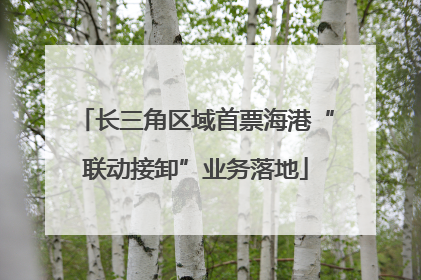 长三角区域首票海港“联动接卸”业务落地