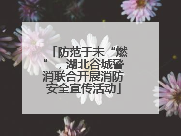 防范于未“燃”，湖北谷城警消联合开展消防安全宣传活动