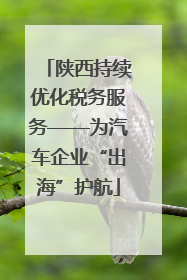 陕西持续优化税务服务——为汽车企业“出海”护航