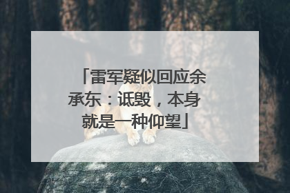 雷军疑似回应余承东：诋毁，本身就是一种仰望